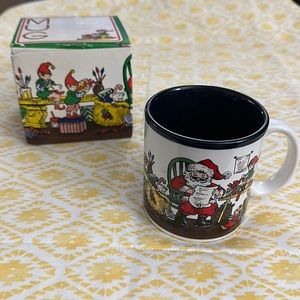 Festive Santa and Elves Mug